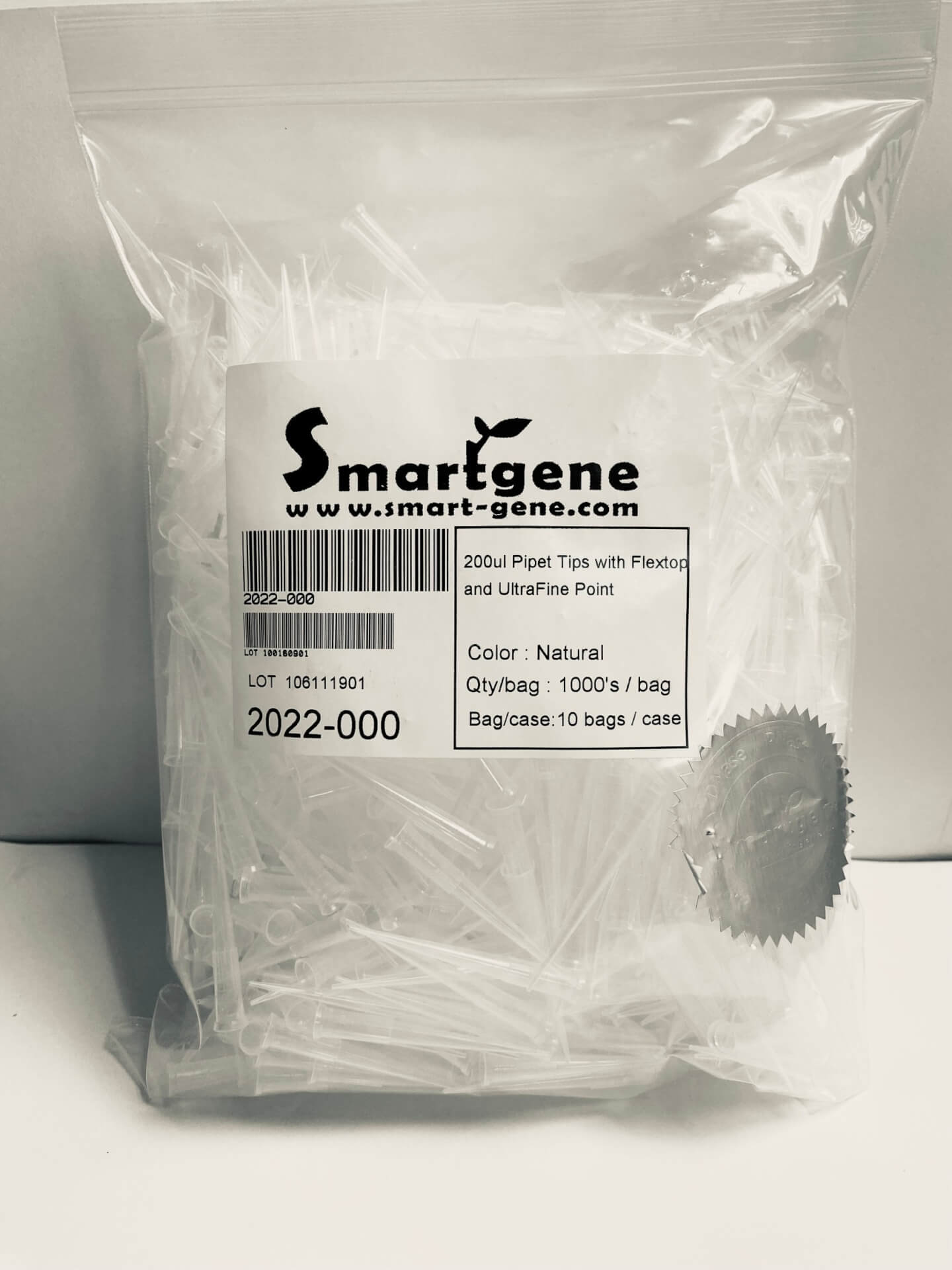 Smartgene微量吸管尖 (Tip) 1~200ul 薄壁微量滴管尖 |貨號2022-000